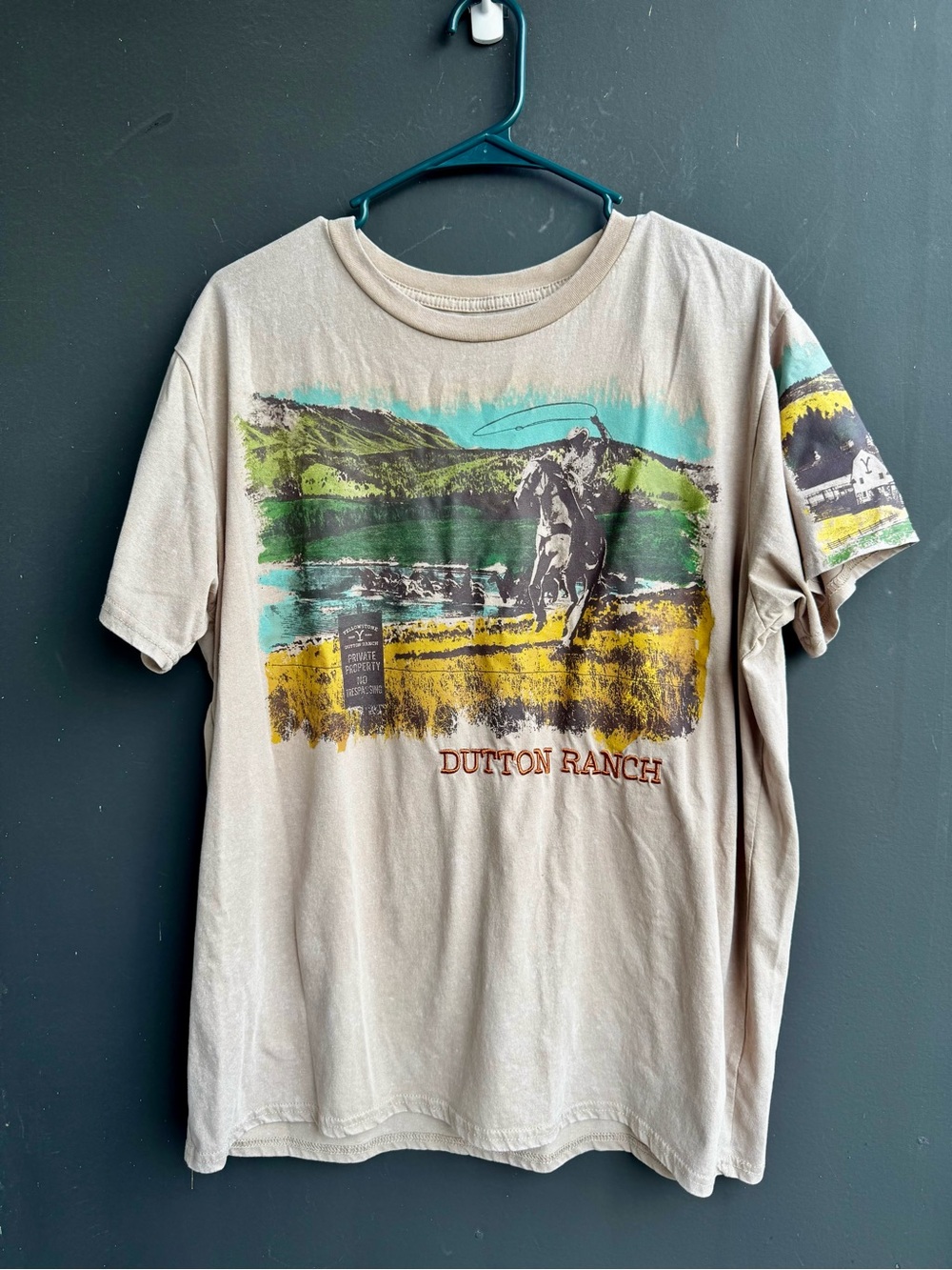 Yellowstone Dutton Ranch cowboy graphic tee